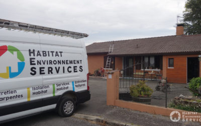 RÉNOVATION DE TOITURE, MISE EN PEINTURE.